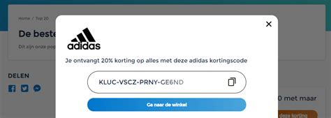 kortingscode adidas juli 2017